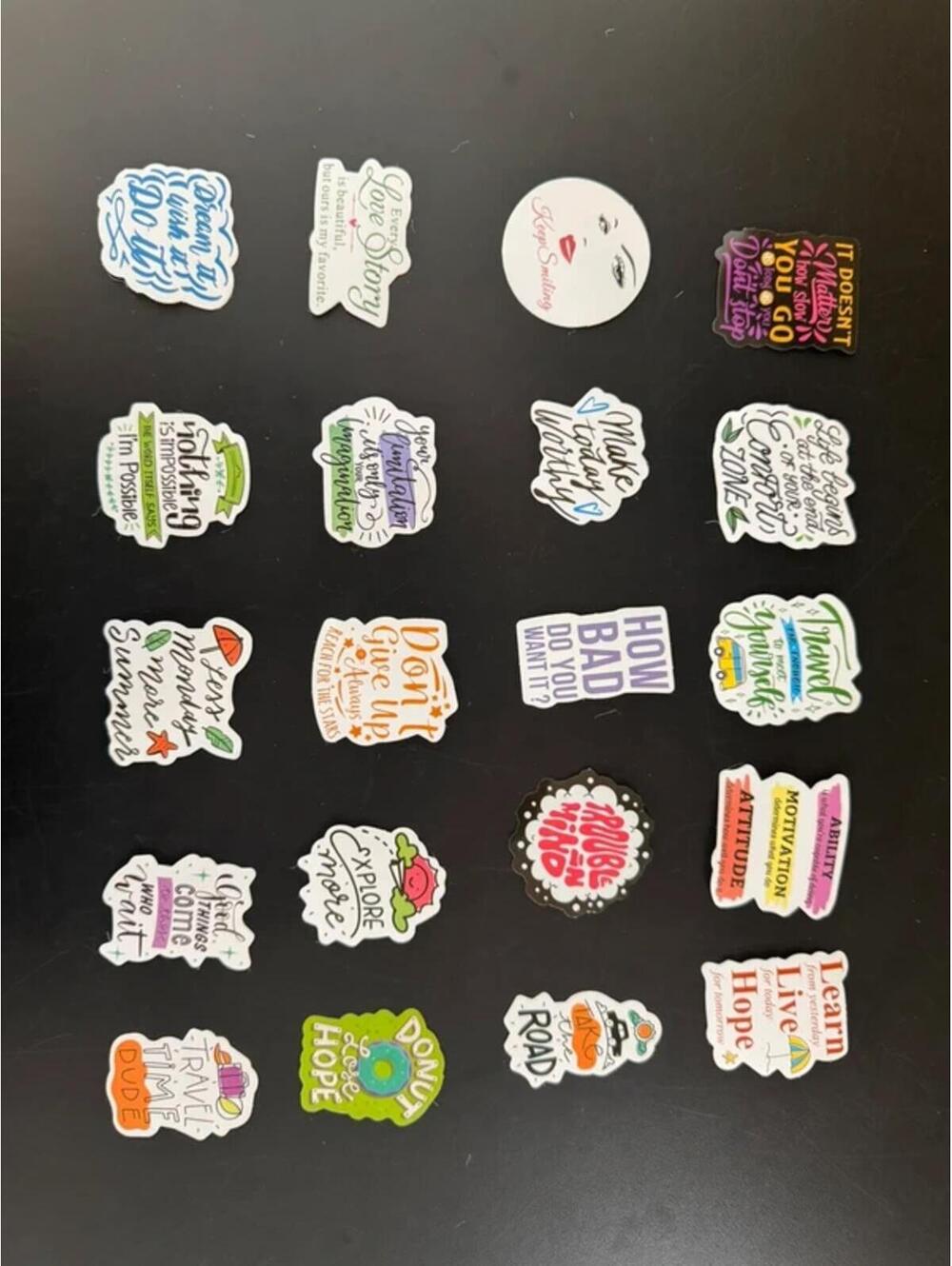 Motivational Sticker Bundle – Travel, Positivity, Self-Love (20+ pcs)